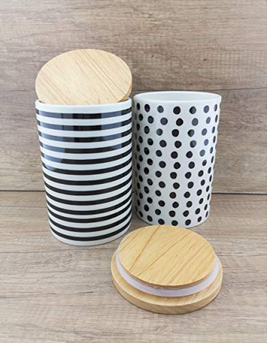 MC Trend Set di 2 barattoli in porcellana con