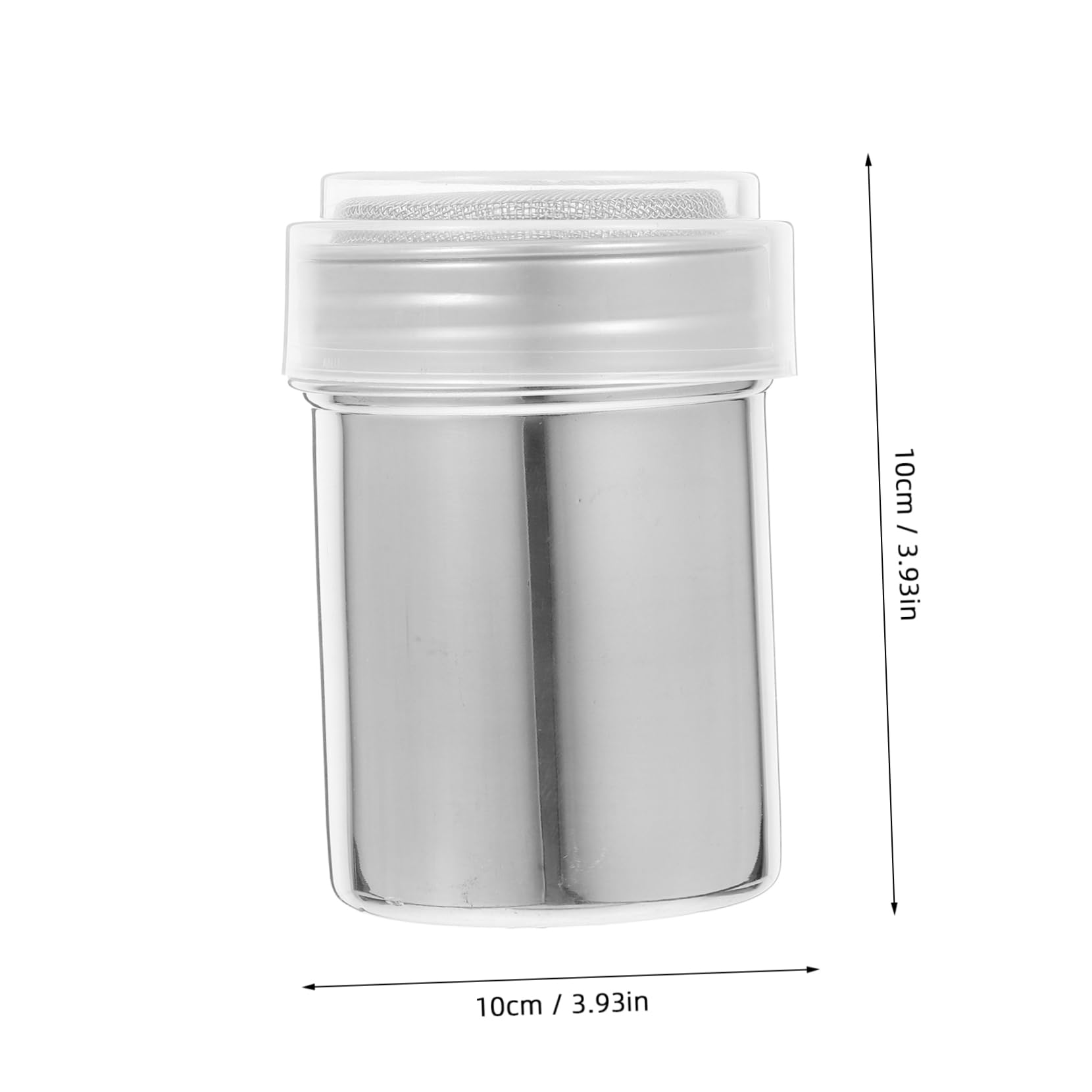 Unomor Cinnamon Sugar Shaker Flour Dispenser Set Stainless Steel Lid Easy to Clean