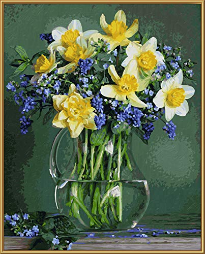 Schipper 609130789 Malen nach Zahlen - Frühlingsblumen - Bilder malen für Erwachsene, inklusive Pinsel und Acrylfarben… – Bild 4