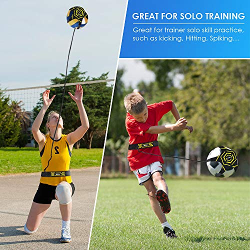 image for BROTOU Soccer Trainer Volleyball Football Kick Trainer Solo Skill Prac