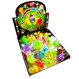 [DINETTE] 光る指輪 おもちゃ 6種 30個セット カラーランダム 個包装 フリーサイズ 子供 大人 キラキラリング LED