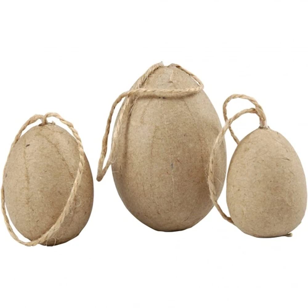 Eggs, H: 3+4+5 cm, 6pcs