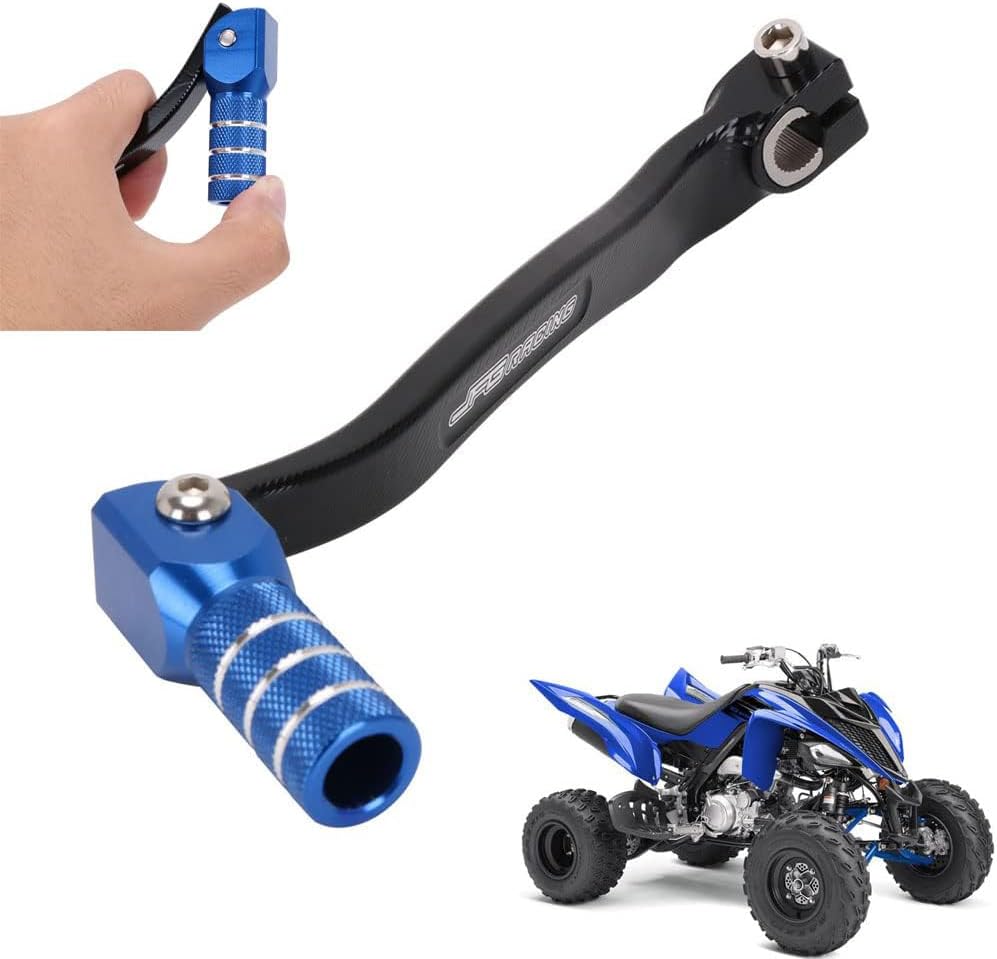 JFG Racing Motorcycle Folding Gear Shifter Shift Lever Pedal CNC for Raptor 700 2013-2021 Raptor 700R 2013-2021 Raptor700 ATV Blue