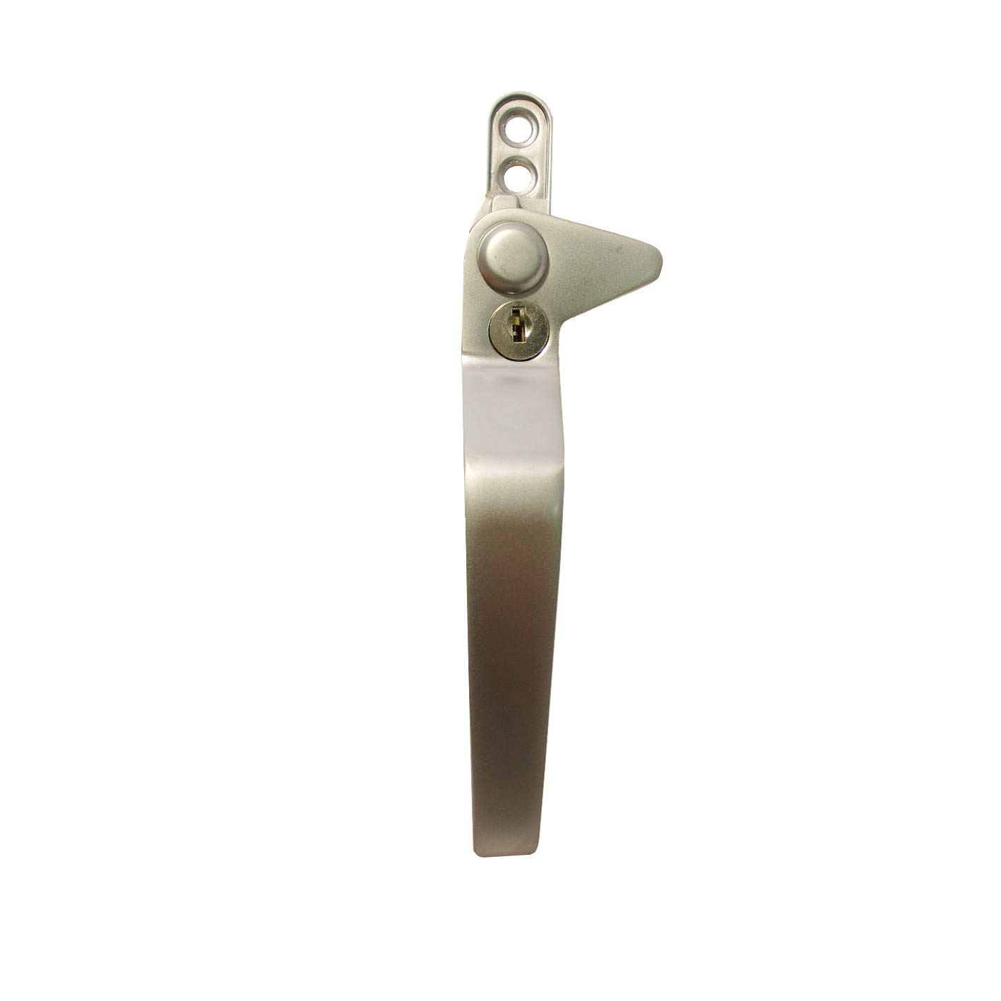 Wp Silver Windowparts Original Flexi Cockspur Left Hand Window Handle - Universal Adjustable Stack Height 9Mm, 17Mm, 22Mm (Silver)