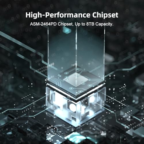 Image of MAIWO 40Gbps NVMe Enclosure Tool Free USB4 M.2 SSD Reader Fanless No Noise Aluminum, Compatible with Thunderbolt4 /3 USB4 /3.2 /3.0 /2.0, Support 2280 M-Key PCIe NVMe SSD