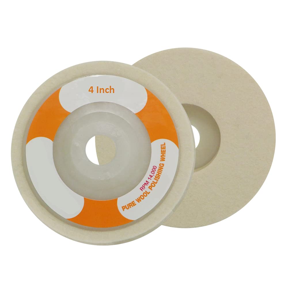 See full amazon price history chart for AASONS White Wool Felt Buffing Pad Wheel Disc 4” for Polishing Stainless Steel Metal Marble Glass Ceramic, Gives Mirror Finish Used With Angle Grinder (Pack of 20) AASONS White Wool Felt Buffing Pad Wheel Disc 4” for Polishing Stainless Steel Metal Marble Glass Ceramic, Gives Mirror Finish Used With Angle Grinder (Pack of 20) (B094Y5QBQS) Amazon Price History, Amazon Price Tracker