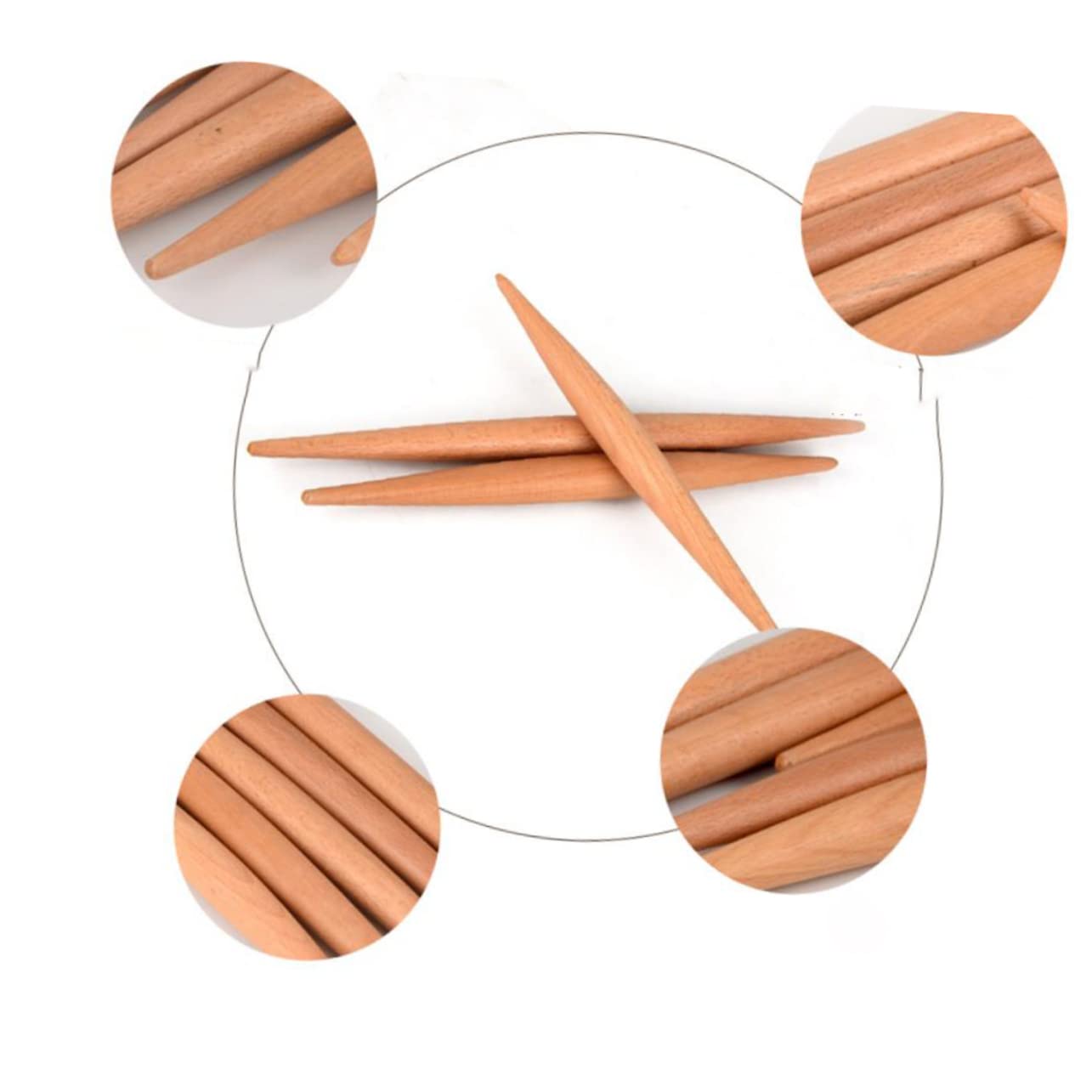 Équipement de boulangerie, rouleau à pâtisserie, diamètre du rouleau à pâtisserie en bois for pâtes, biscuits, pâtisseries, fournitures de cuisine(58 * 2.8cm)