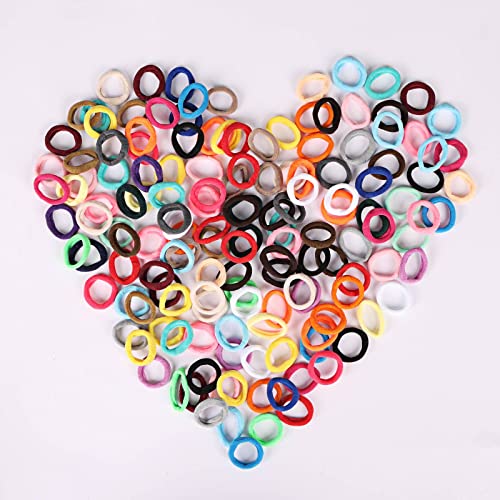 300pcs Baby Hair Ties - Elastic Hair Bands Ponytail Holder for Toddlers Infants, Small Seamless Soft Rubber Bands for Kids Baby Girls (30 Colors) - Image 5