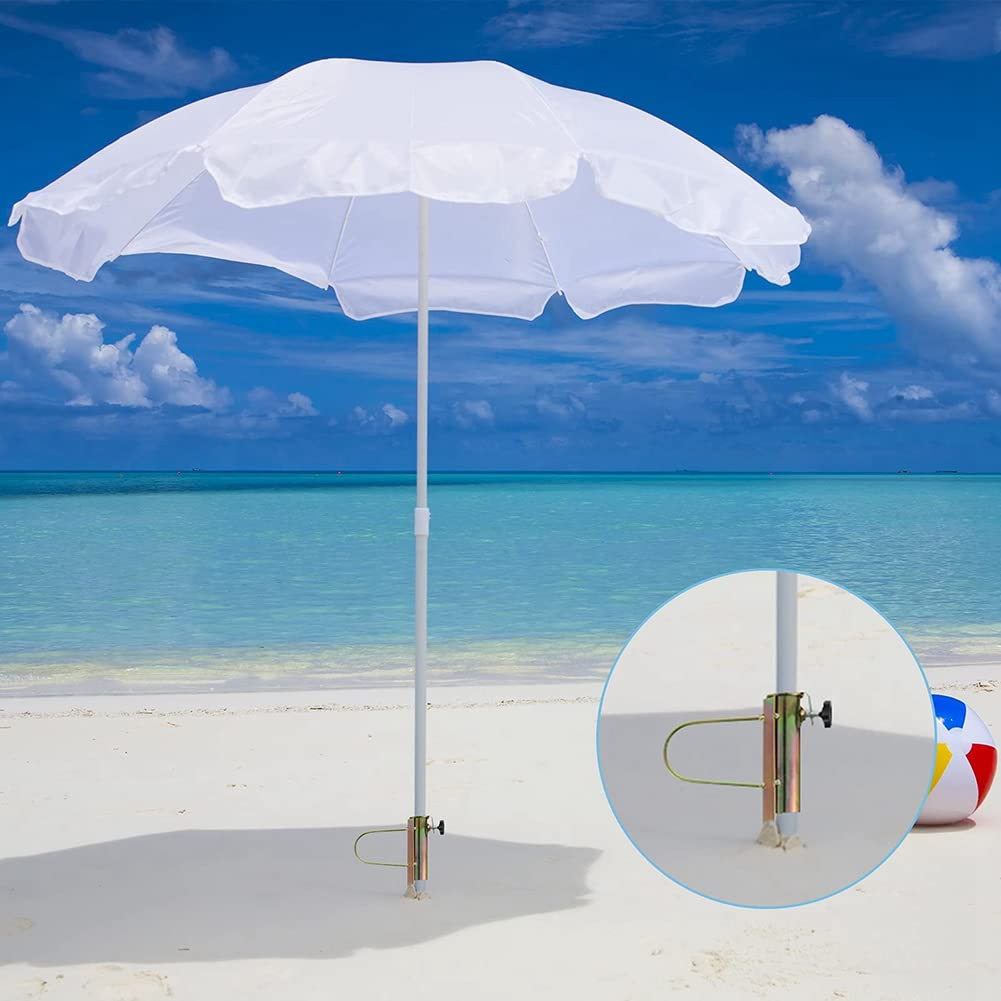 Pied Vis Parasol De Plage Support En Plastique Pour Sable Ou Terre