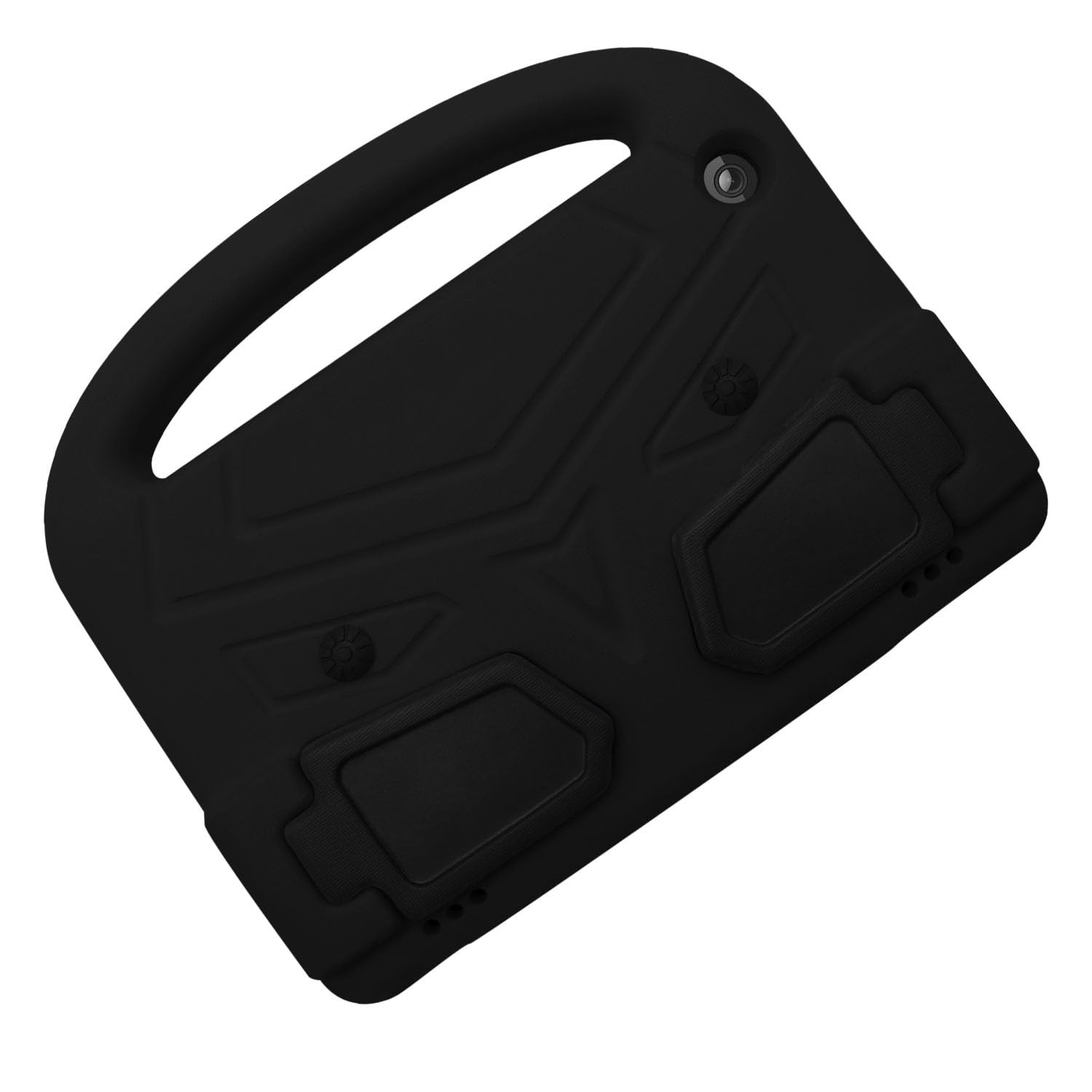 Custodia protettiva per tablet PC compatibile con bambini compatibile con Kindle Fire HD 8 (2020) custodia - durevole e leggera EVA antiurto maniglia protettiva copertura con supporto (colore: nero)