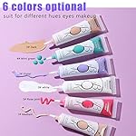 MAEPEOR Matte Eyeshadow Primer 6 Colors Prevent Oily Lids and Creasing Eye Primer Base Long-lasting Waterproof & Smudgeproof Eye Base Makeup for All Shadows (1 Medium) - Image 4