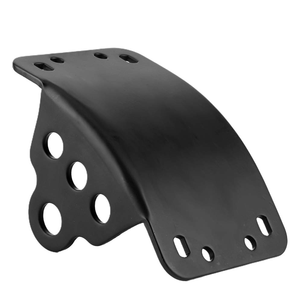 Qiilu Support de Plaque d'immatriculation à Montage latéral, Kit de Support de feu arrière de Plaque d'immatriculation à Montage latéral adapté pour Moto Cruiser/Bobber/Chopper avec essieux 3/4in