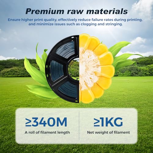 Image of FLASHFORGE Rapid PLA Filament 1.75mm + /- 0.02mm Burnt Titanium, Max 500mm /s High Speed Printing, 3D Printer Filament 1kg(2.2lbs), Changing Colors with Light, Perfectly Hide The Layer Line