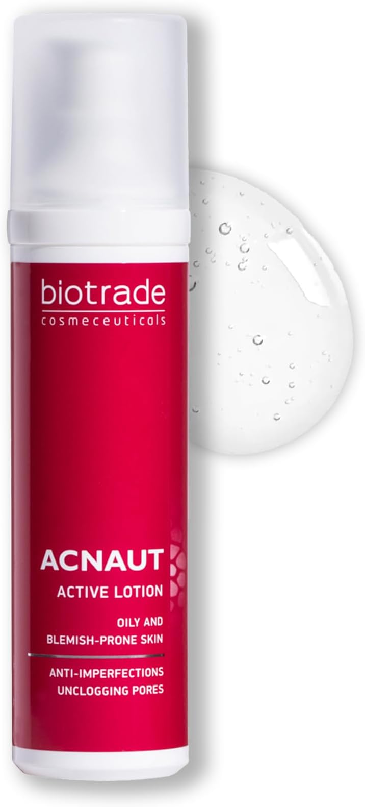Biotrade Acnaut Active Lotion for Oily and Blemish-Prone Skin – Face and Body Care Lotion to Clear Breakouts, Control Sebum, and Reduce Visible Redness – 60 mL
