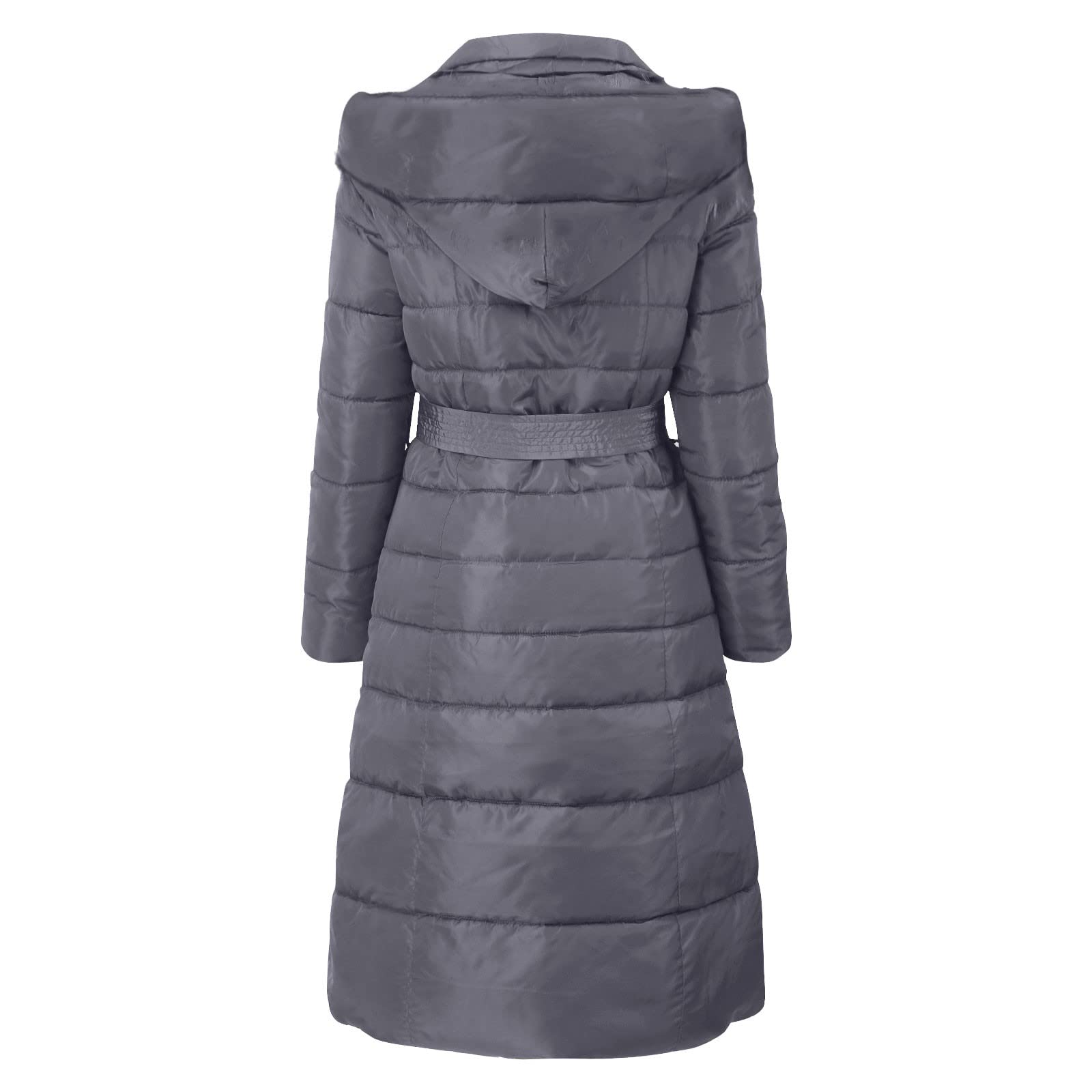 Generisch Giubbotto invernale da donna, impermeabile, caldo, invernale, lungo, trapuntato, antivento, baggy Comfort, piumino termico, parka invernale da donna, per attività all'aria aperta