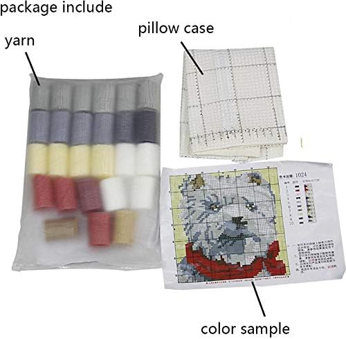 3D Pillow Latch Hook Embroidery Kits DIY Pillow Materials Package Crocheting Rug Yarn Cushion Embroidery Set fit for Beginners Embroidery Kit Pillowcase Cushion (Butterfly) - Image 5