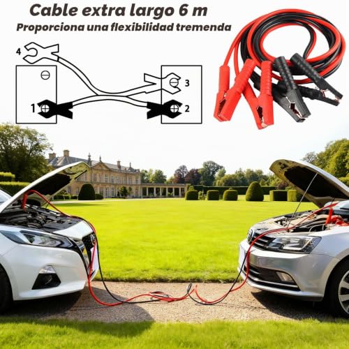 Cables de arranque de 16mm² para solucionar baterias muertas en camion 2