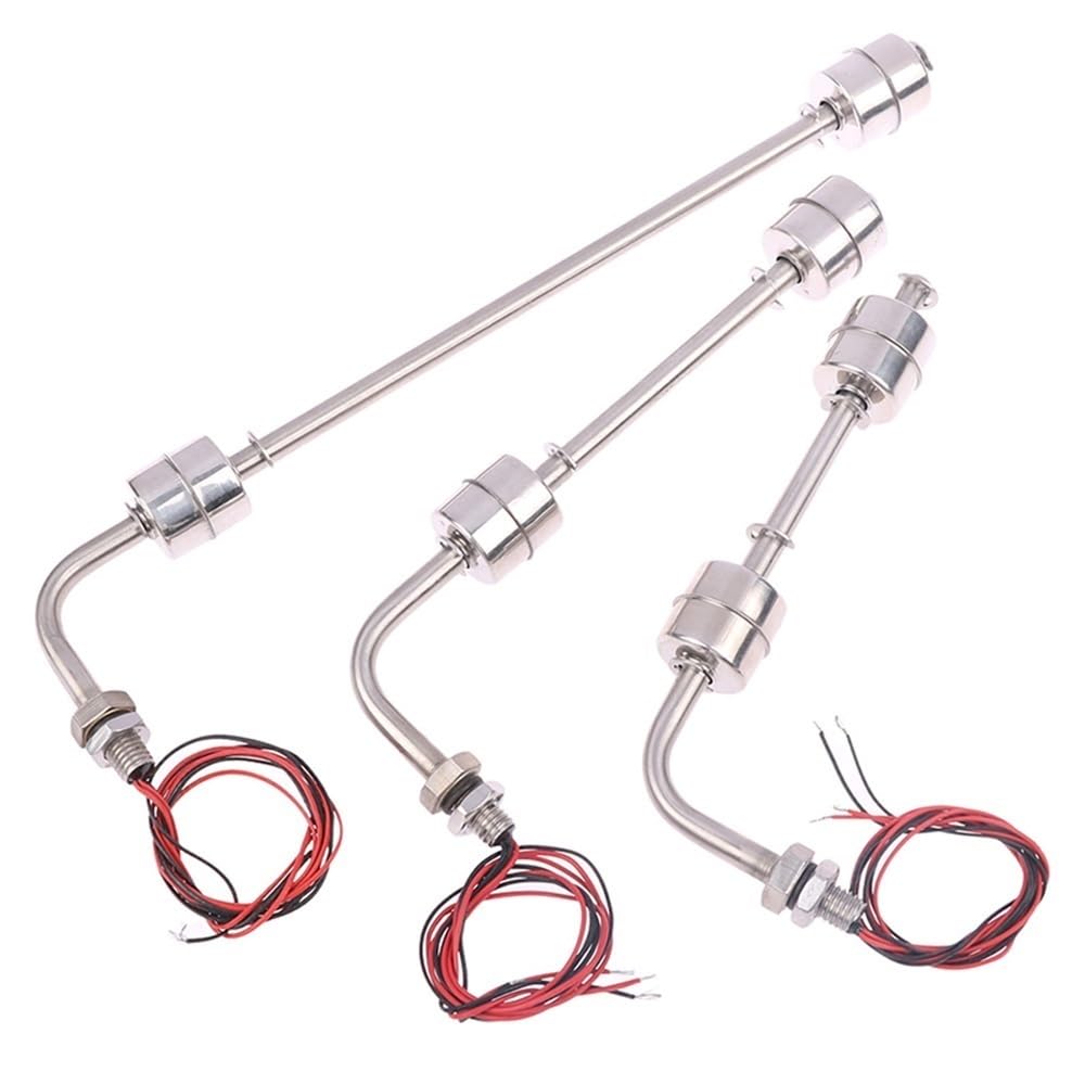 Interruttore a galleggiante in acciaio inossidabile 304, regolatore di livello automatico del serbatoio deII'acqua a doppia sfera for piccoli serbatoi, 1 pezz0(400mm)
