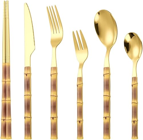 Juego de cubiertos de cubiertos de acero inoxidable con acabado de espejo, apto para lavavajillas, 24 unidades, apto para lavavajillas, apto para