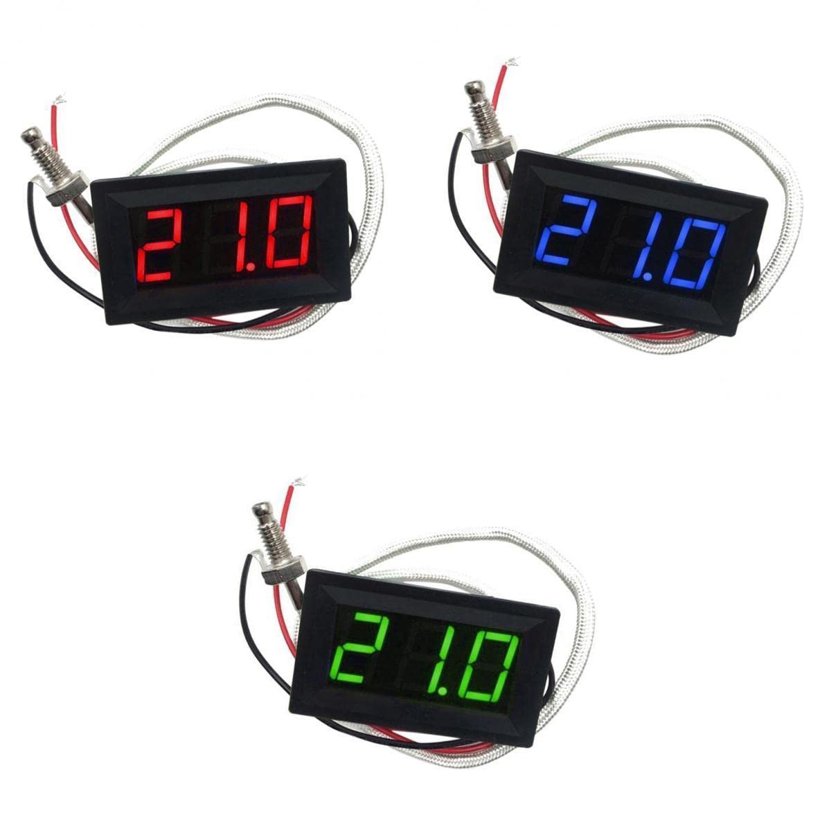 Calandis™ 3Pcs -30C-800C Thermocouple Digital Led Temperature Thermometer Panel Meter-image-38