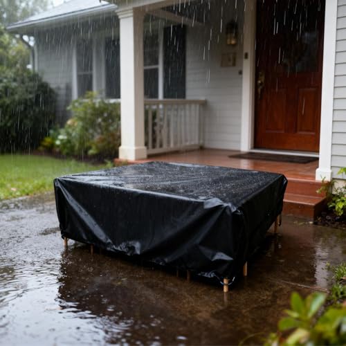 Protector para muebles de exterior Oxford 210D impermeable para mesa y sillas de terraza 4