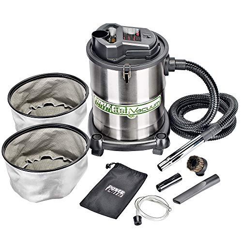 PowerSmith PAVC102 10 Amp 4 Gallon All-In-One Ash and Shop Vacuum/Blower with 10' Hose, Brush Nozzle, Pellet Stove , 16' Power Cord, 1 1/4" Adapter, and 2 Filters, Silver #1