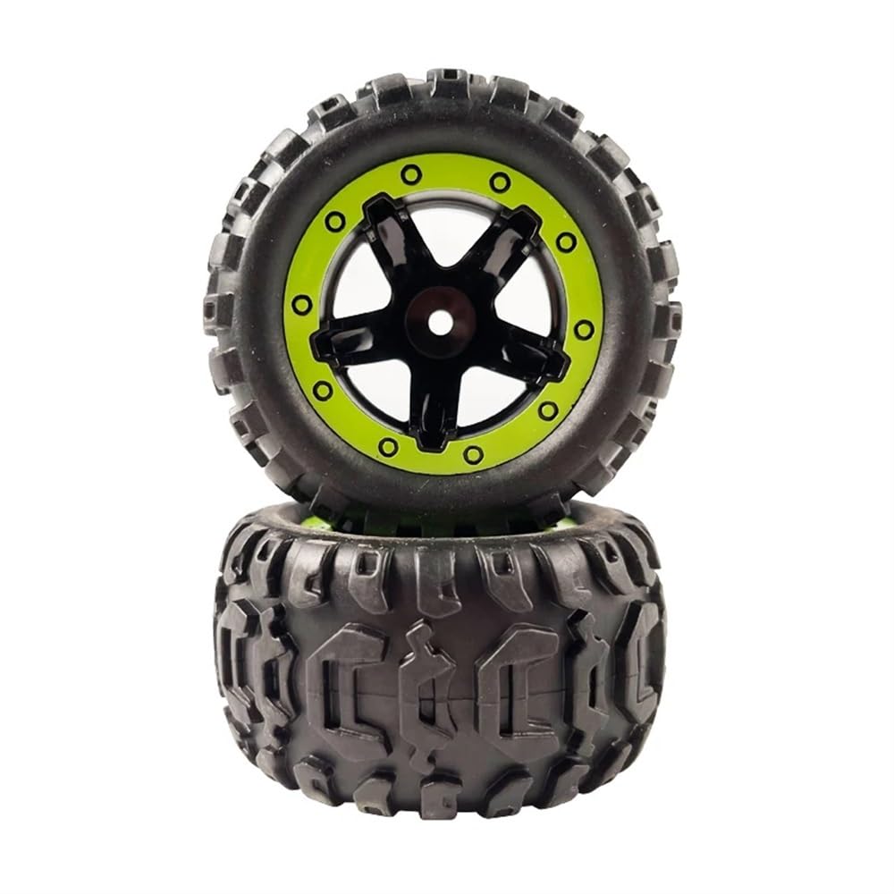 2 ruote in gomma RC pneumatici per auto anteriori posteriori compatibili con modelli in scala 1/16 M16038 HBX16889(2PCS)