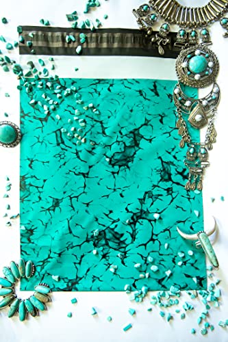 Sacs d'expédition imperméables en polyéthylène turquoise contre les déchirures