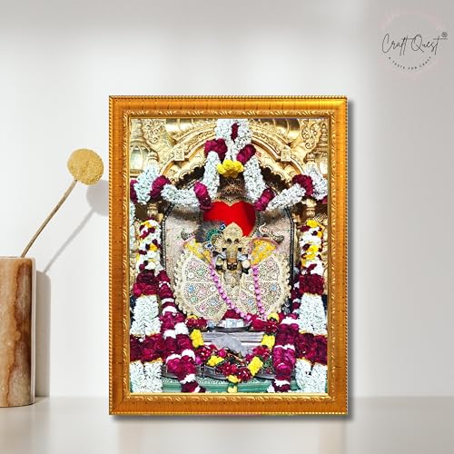 Image of Shri Sanwaliya Seth Shringaar Darshan Religious Photo Frame (Golden, 6 X 8 Inches)