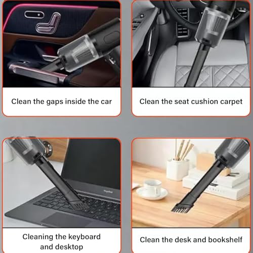 Image of Andrew James Car Vacuum Cleaner 2 in 1 Cordless Handheld Vacuum Cleaner | EVERSYS Portable Mini Vacuum Cleaner with Strong Suction & Blower | Wireless Powerful Car Cleaning Vacuum Cleaner