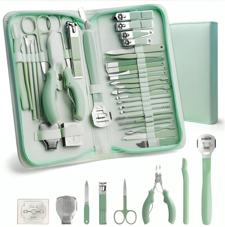 35 in 1 Nail Clipper Set Nail Manicure & pedicure Kit Modern Manicure & Pedicure Kit for Nails Manicure Set with Portable Storage Case