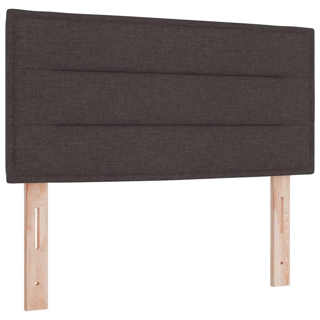 Poliester drewno sosnowe nowoczesne z zagłówkiem standard brązowy 200x80 cm