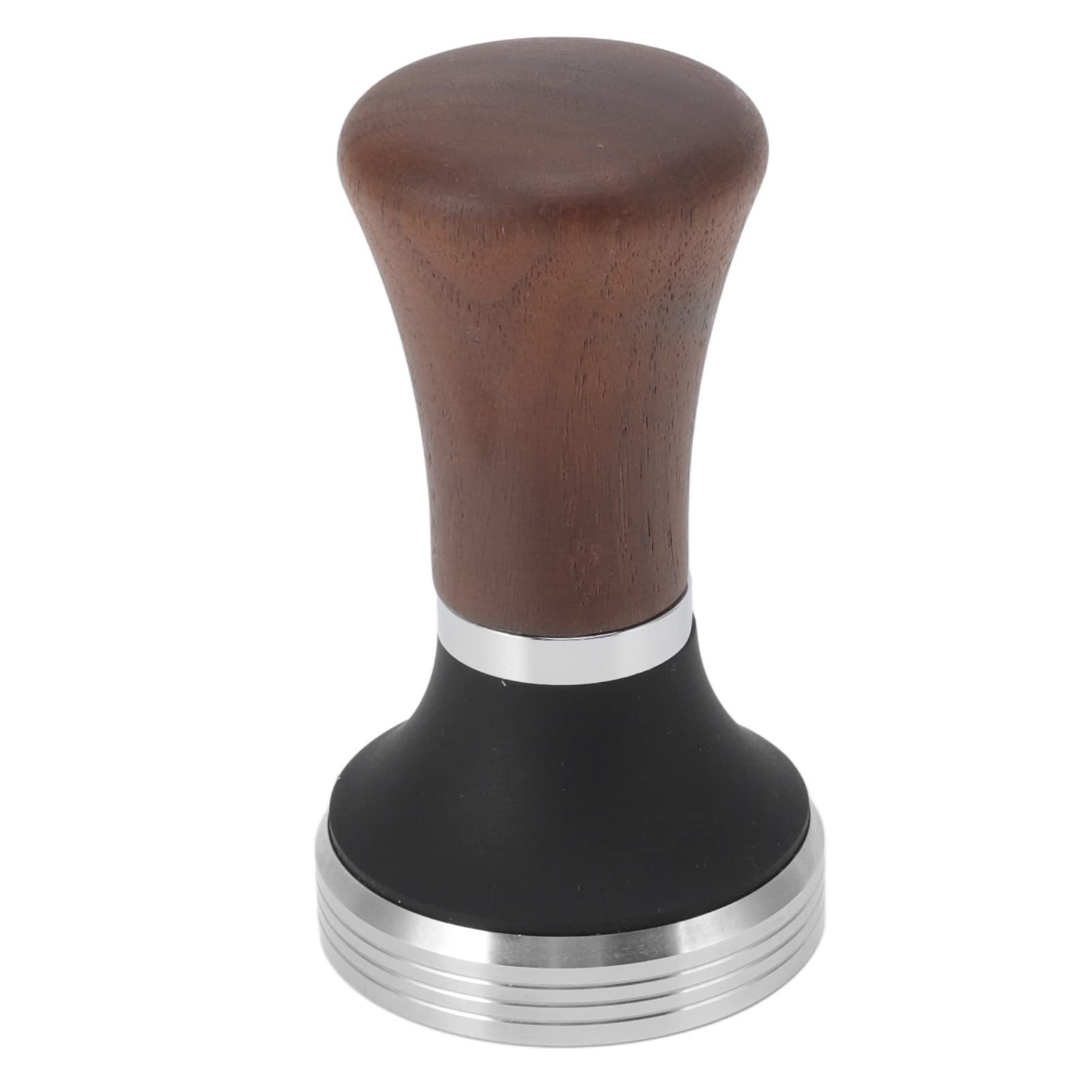 Presse-café 51mm en acier inoxydable et bois pour expresso