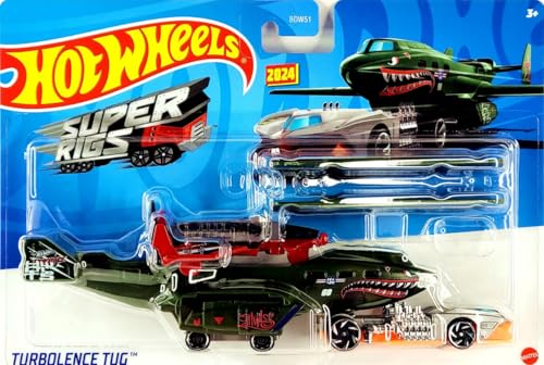 Hot Wheels Turbolence Tug 2 en 1 avión y auto miniatura 1