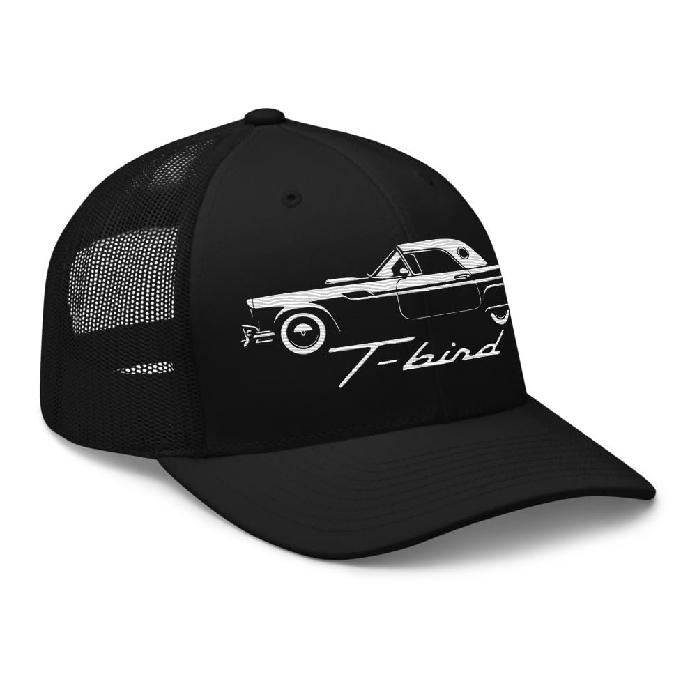 1957 Thunderbird czapka dla entuzjastów klasycznych samochodów T-Bird Silhouette Trucker Cap