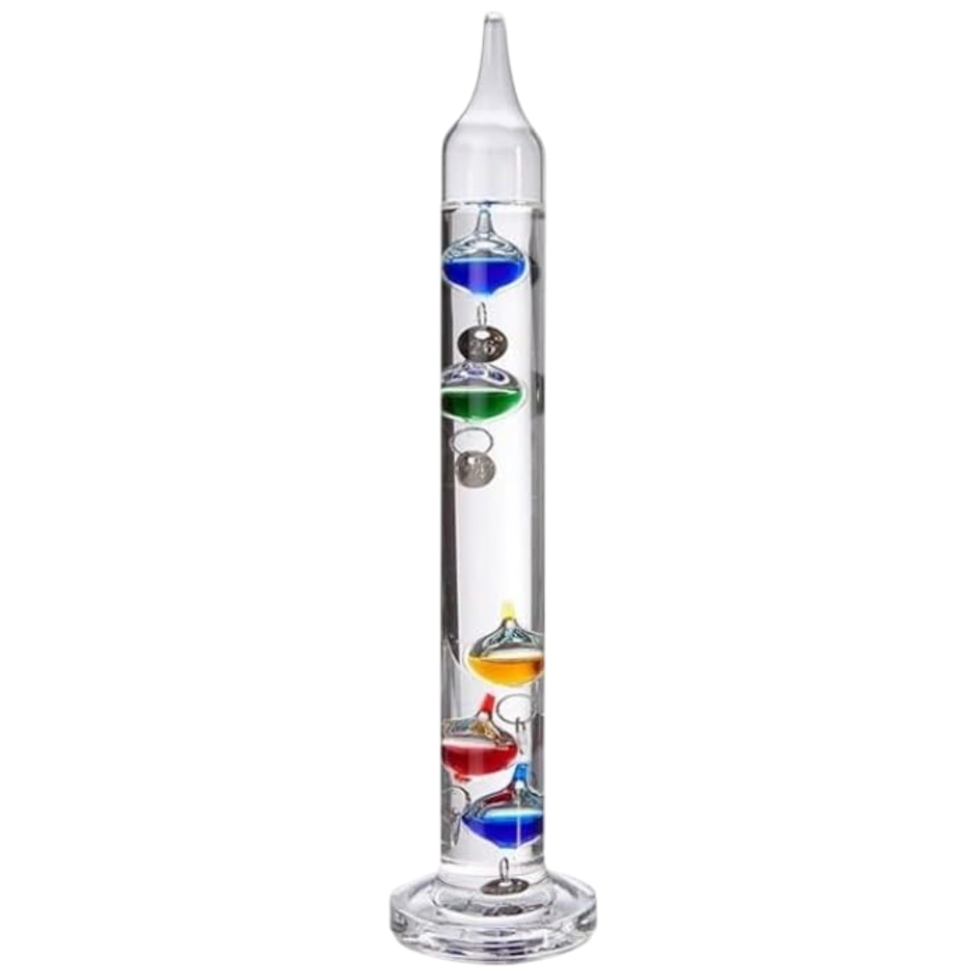 ROCKING GIFTS Termometro Galileo Tubo de Cristal 22 cm, para Exterior o Interior, Analógico, Bolas Flotantes Colores — view 10