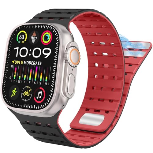 Bracelet en silicone magnétique iWatch Ultra - DASEB pour Apple Watch 49mm 45mm 44mm 42mm