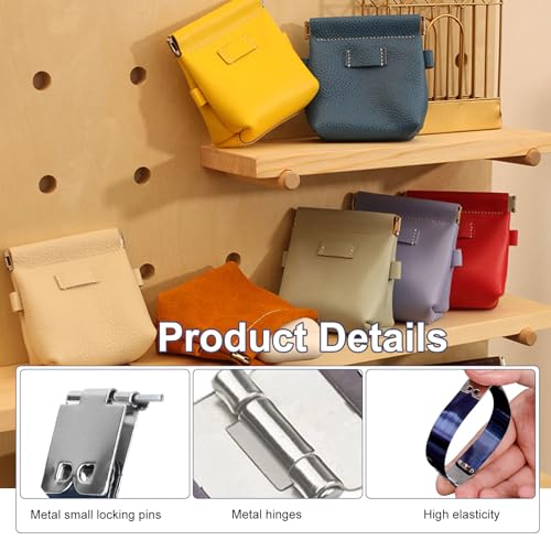 Sctmda Metall Interner Flex 20 Stücke Frame Kussverschluss Rahmen Kuss Schließe Schnappverschluss für Taschen Flexrahmen Kussverschluss Tasche Kuss Verschluss für DIY Craft Machen Geldbörse