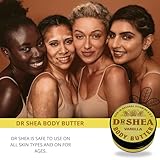 Dr Shea Whipped Vanilla Body Butter (200ml) - Intense 24H Hydration & Firming Glow - 100% Natural Raw Shea Butter & Almond Oil - Warm Vanilla Scent - Vegan Skincare for Dry Skin - Image 5