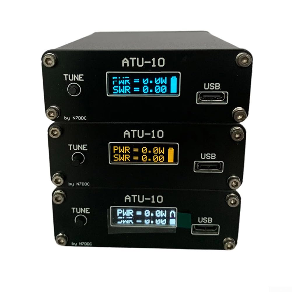 Automatischer Antennen-Tuner, ATU-10 QRP automatischer Radioantennen-Tuner mit OLED-Bildschirm, N7DDC-Entwicklungsversion 1.6