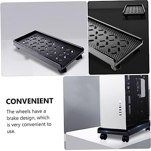 Soporte para CPU VILLCASE con ruedas para torre de computadora, diseño ventilado para disipación de calor, adecuado para gaming y estaciones de trabajo miniatura 5