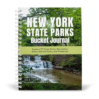 Spiral-bound New York State Parks Bucket Journal Book