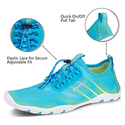 Image of WateLves Water Shoes Mens Womens Barefoot Beach Swim Shoes Quick-Dry Aqua Socks Pool Shoes for Surf Yoga Water Aerobics