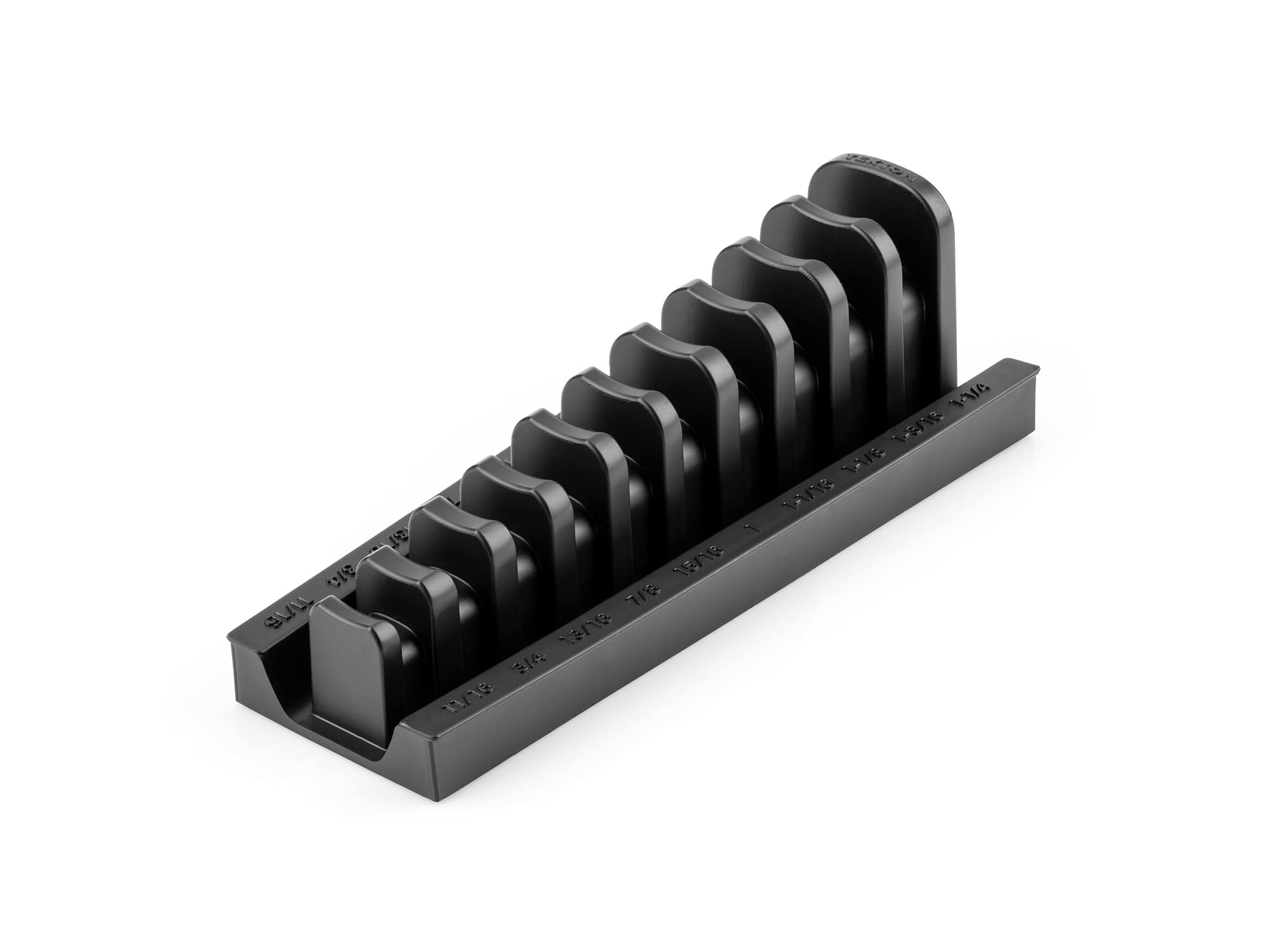 Support de rangement TEKTON ORG26310 noir pour 10 outils en taille un demi pouce