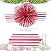 6 Pieces Pull Bow Large 6 Inch Organza Pull Bow Present Wrapping Pull Bow with Ribbon for Gift Wrapping Baskets Wedding (Wine red)