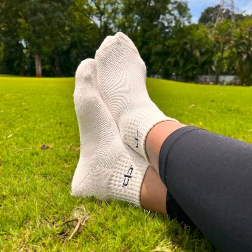 Image of HEELIUM Bamboo Socks for Women | Quarter Length | 3X Softer than Cotton Socks | Odour-Free & Breathable | Superior Comfort & Cushioned Base
