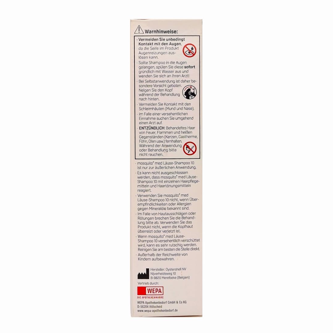 Mosquito med Läuse Shampoo 100ml - Bekämpft Kopfläuse und Nissen I schnell und effektiv I praktische Anwendung I Läusemittel I Läusebehandlung I Spar-Set plus Pharma Perle