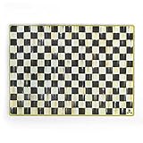MacKenzie-Childs Courtly Check Large Cutting Board, Tempered-Glass Cutting Board for Kitchen