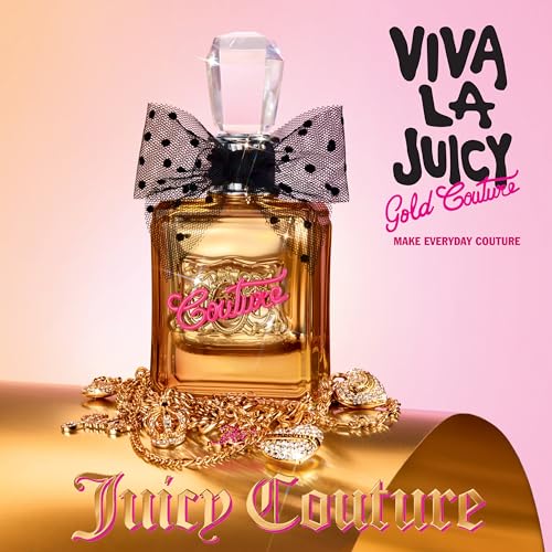 Image of Juicy Couture Viva La Juicy Gold Eau De Parfum, Women's Perfume with Notes of Luscious Berry, Jasmine Sambac & Vanilla Cream - Fruity & Sweet, EDP Spray