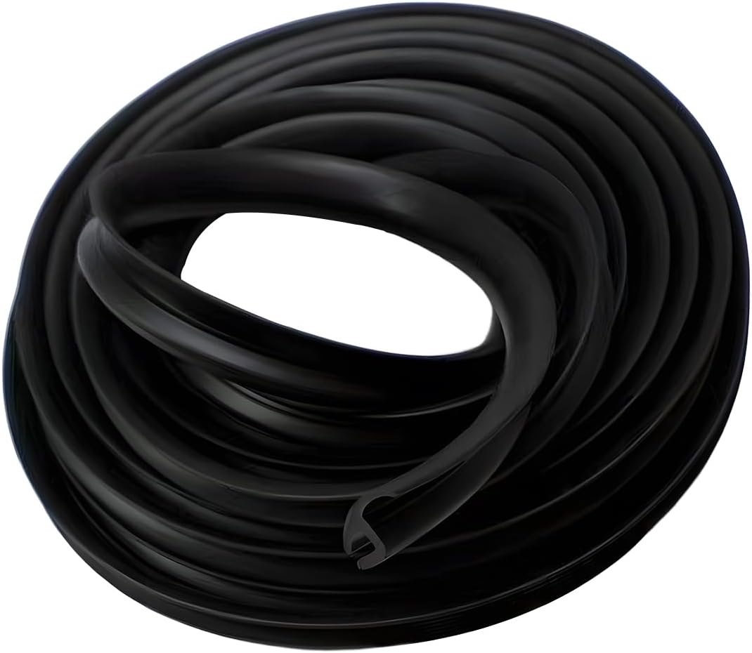 1.7M/5.6Ft Car Windshield Cowl Rubber Seal Strip, Cuttable Auto Front Rear Windshield Seal Strips, Vehicle Weather Stripping Window Door Sealing Molding Trim Strips for SUV Truck (1PC)
